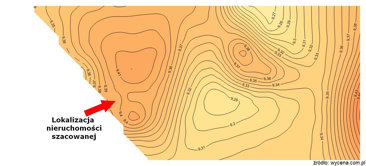 mapa cenności Warszawa LU w2