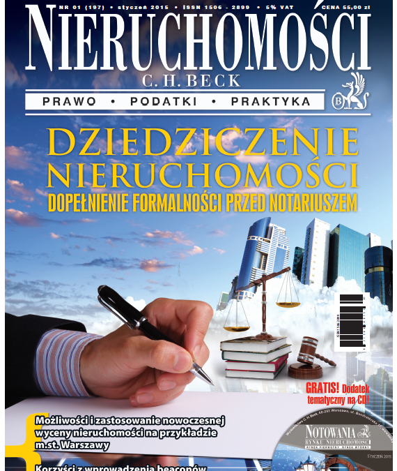 Możliwości i zastosowania nowoczesnej wyceny nieruchomości na przykładzie systemu ekspertowego dla m.st. Warszawy