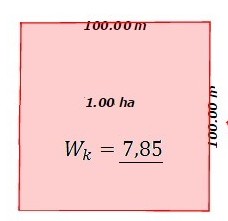 Współczynnik kształtu dla kwadratu 7,85 Współczynnik kształtu dla kwadratu 7,85