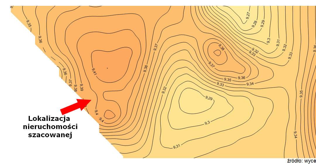 Skuteczność mapy cenowej przy wycenie wartości nieruchomości lokali użytkowych