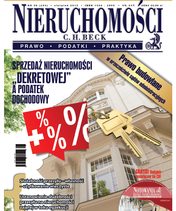 Opłata adiacencka z tytułu podziału nieruchomości – analiza zagadnienia z punktu widzenia wiedzy specjalistycznej
